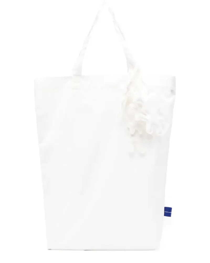 Comme des Garçons Tote Bag mit Applikation - Weiß Weiß
