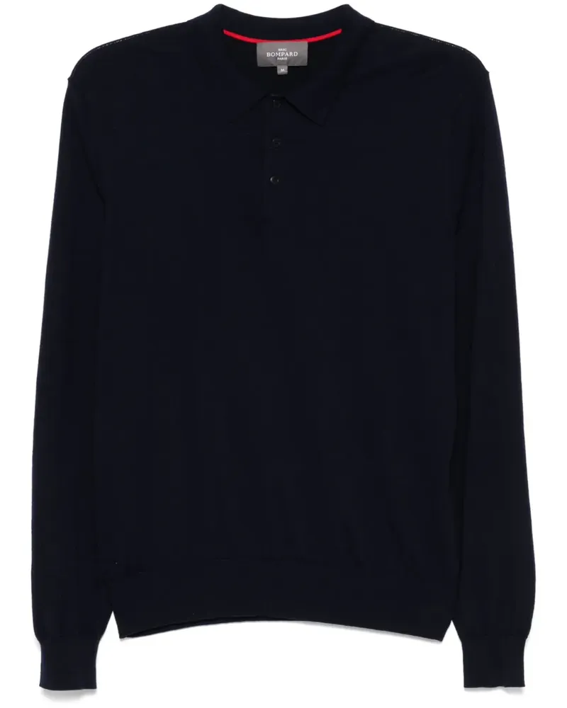 Eric Bompard Langärmeliges Poloshirt - Blau Blau