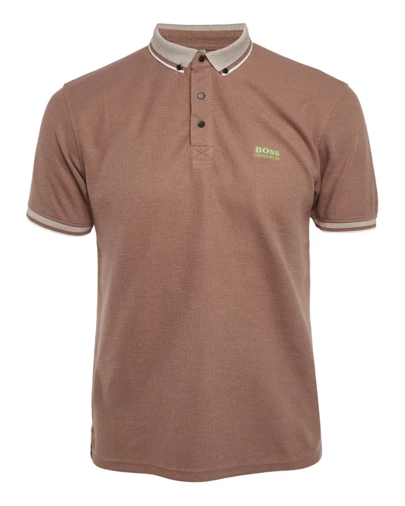 HUGO BOSS mesh jersey polo shirt - Braun Braun