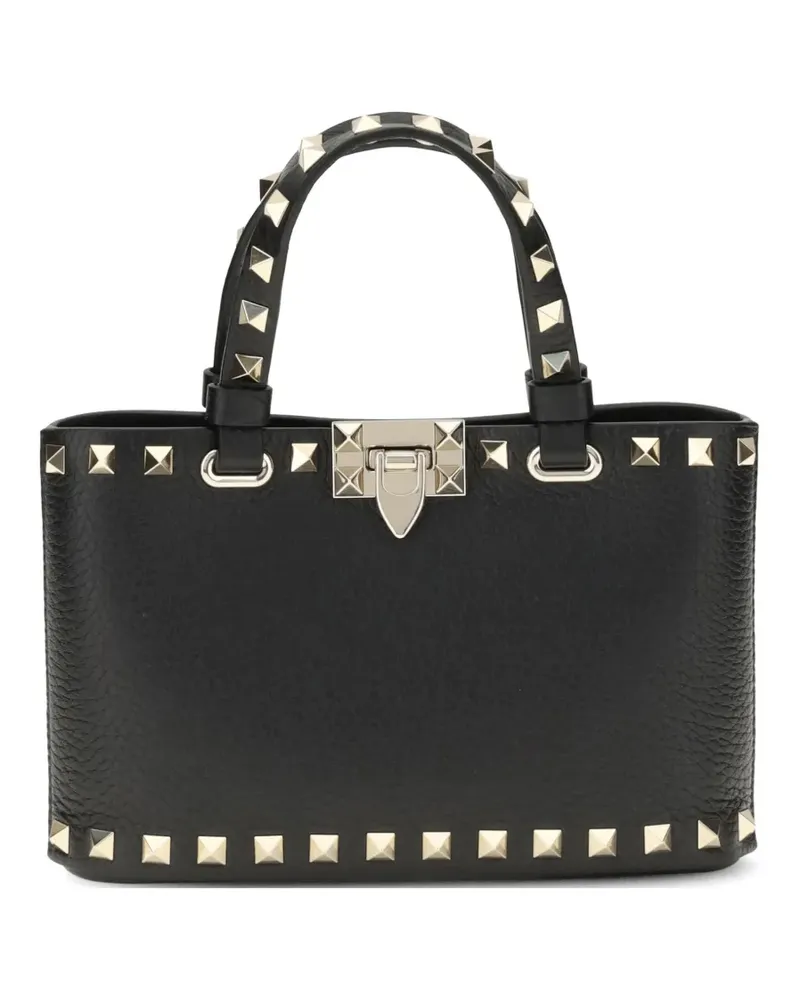 Valentino Garavani mini Rockstud Shopping Bag leather tote bag - Schwarz Schwarz