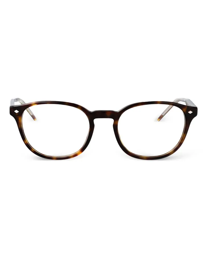 Giorgio Armani Brille im Panto-Design - Braun Braun