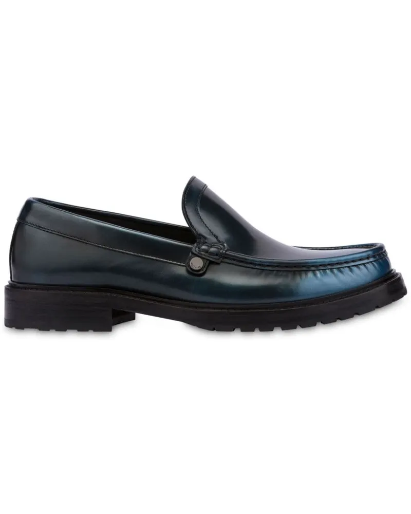 Moschino Ausgeblichene Loafer Blau