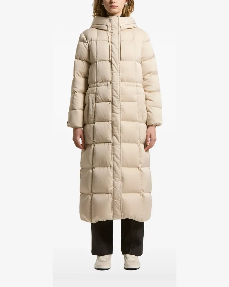 Peserico hooded quilted down coat - Nude Nude