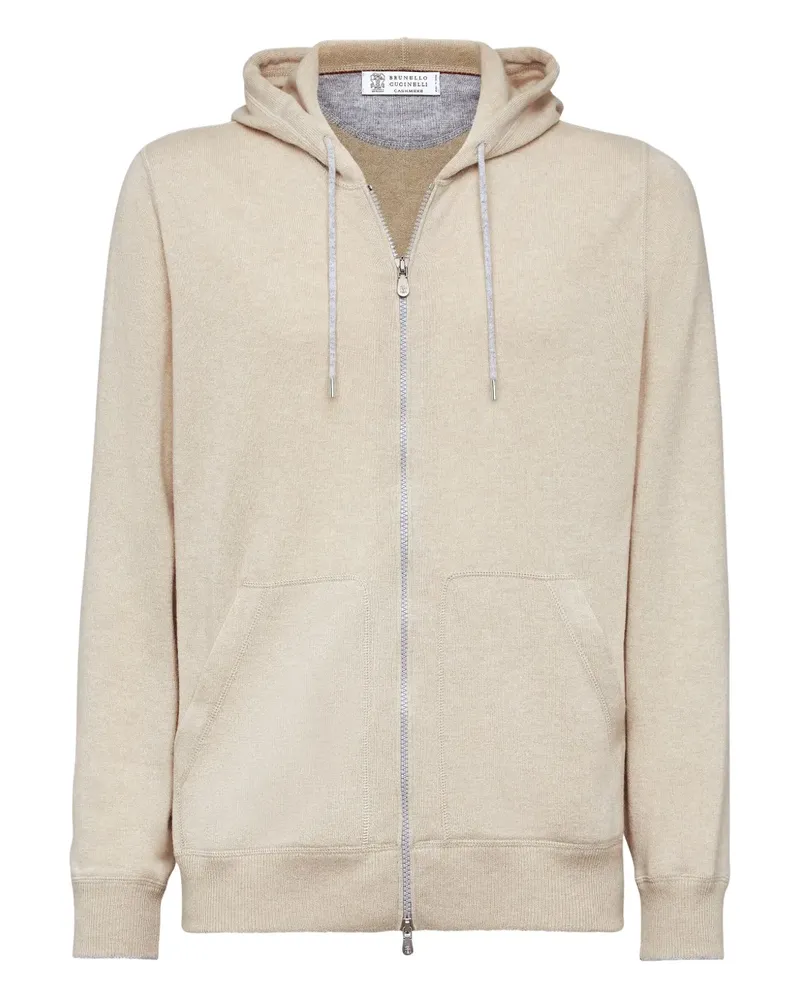 Brunello Cucinelli Hoodie aus Kaschmir - Nude Nude