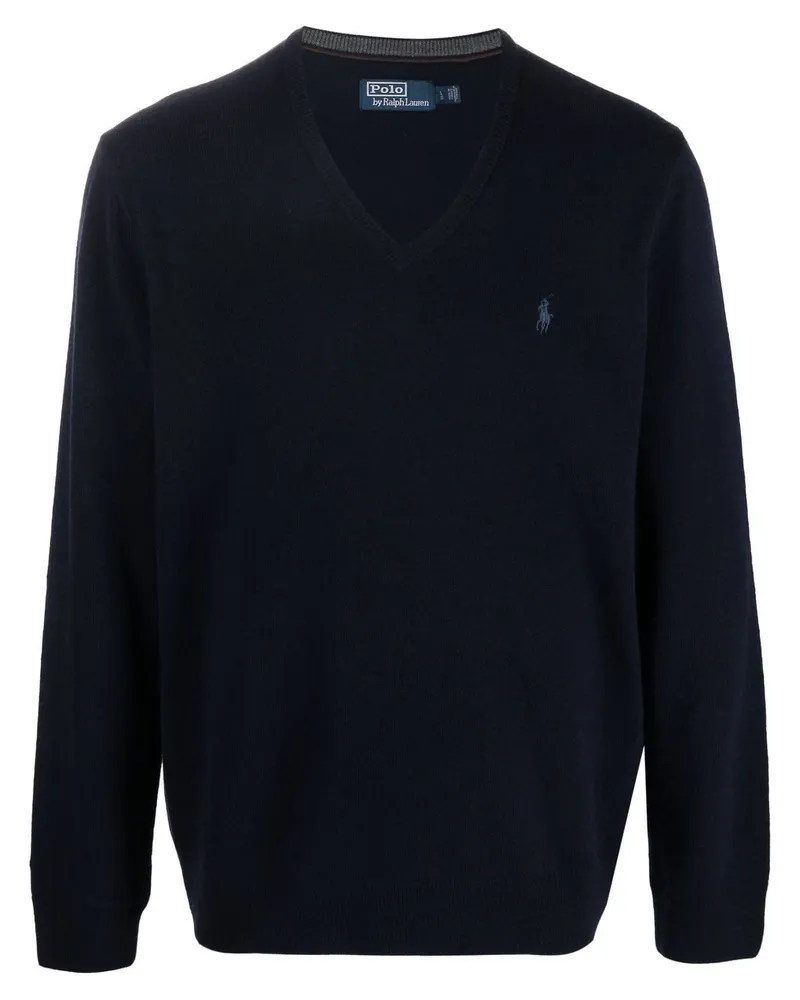 Ralph Lauren Pullover mit V-Ausschnitt - Blau Blau