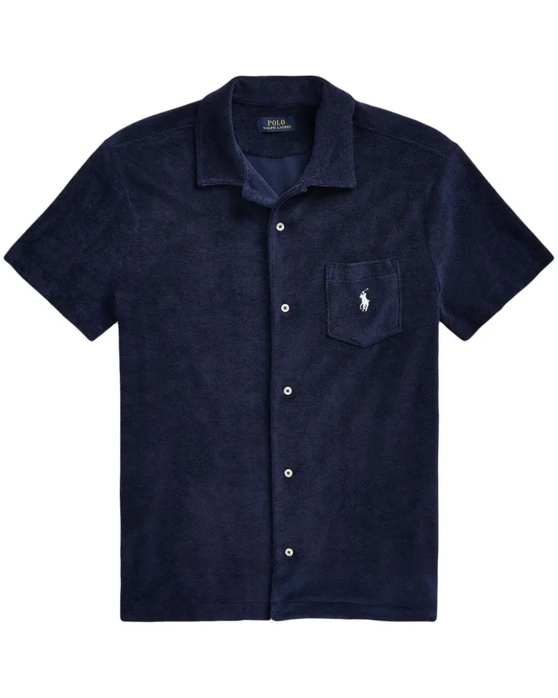 Ralph Lauren Hemd mit Polo Pony-Stickerei - Blau Blau