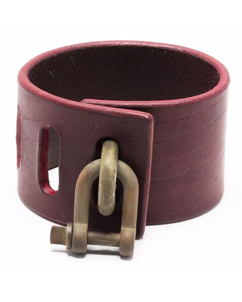 Parts Of Four Armband aus Leder Rot