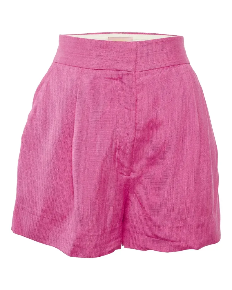 Sandro Krepp-Shorts mit Falten - Rosa Rosa
