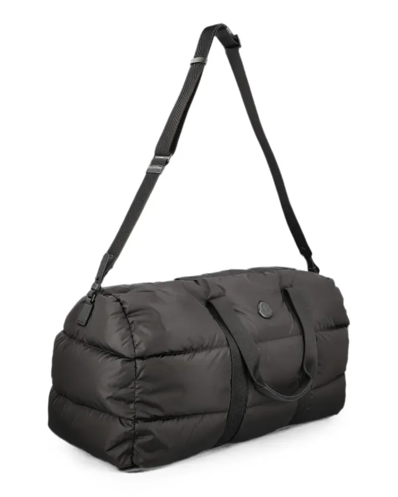 Moncler quilted logo-patch messenger bag - Schwarz Schwarz