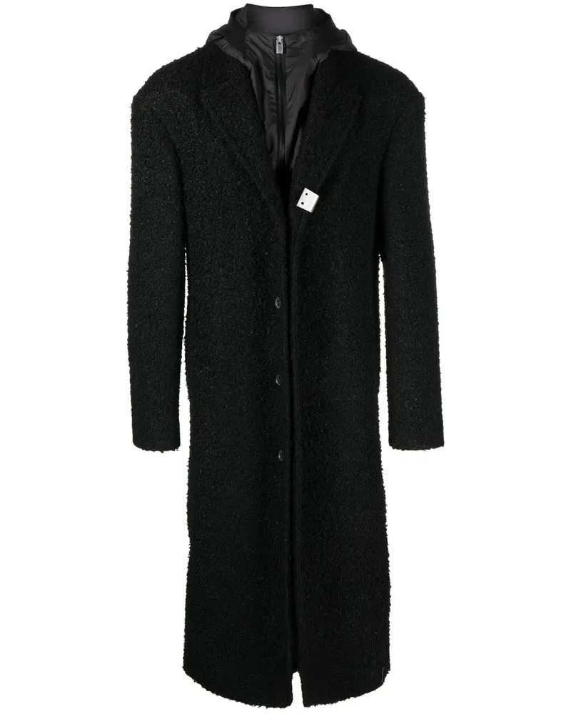 1017 ALYX 9SM Boucle-Mantel im Layering-Look - Schwarz Schwarz