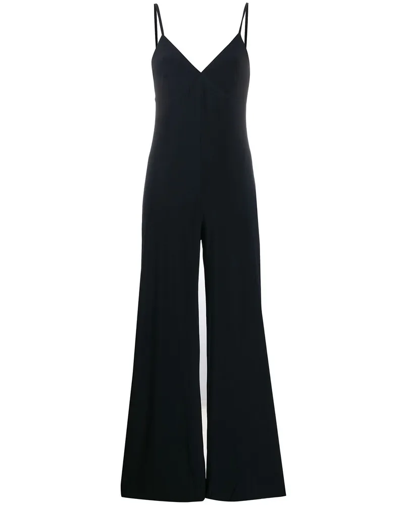 Norma Kamali Jumpsuit mit weitem Bein - Schwarz Schwarz