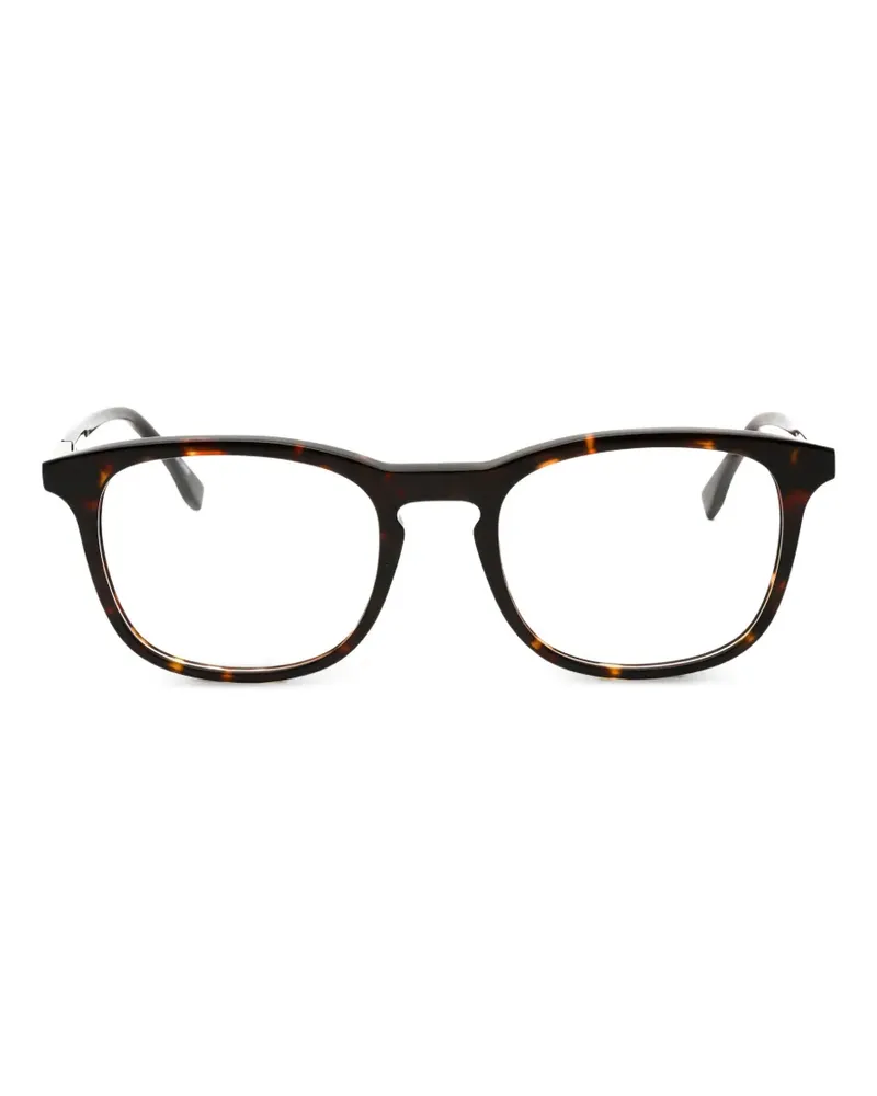 Lacoste Runde Brille in Schildpattoptik - Braun Braun