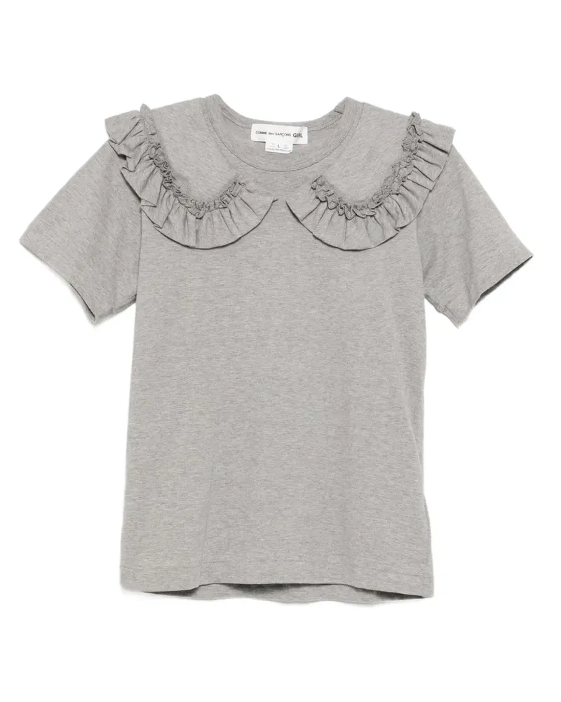 Comme des Garçons T-Shirt mit Rüschen - Grau Grau
