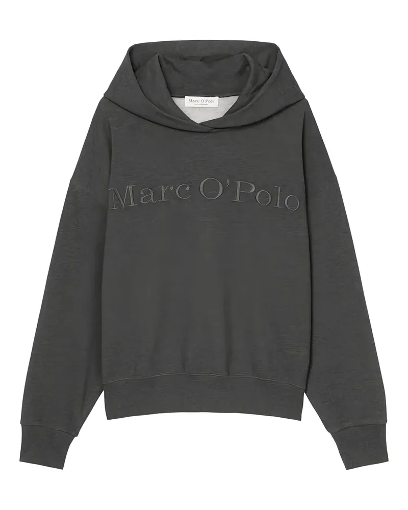 Marc O'Polo Hoodie mit Logo-Stickerei - Grau Grau