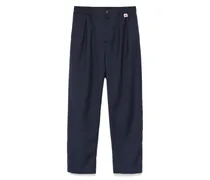 Hose aus Wollgemisch - Blau