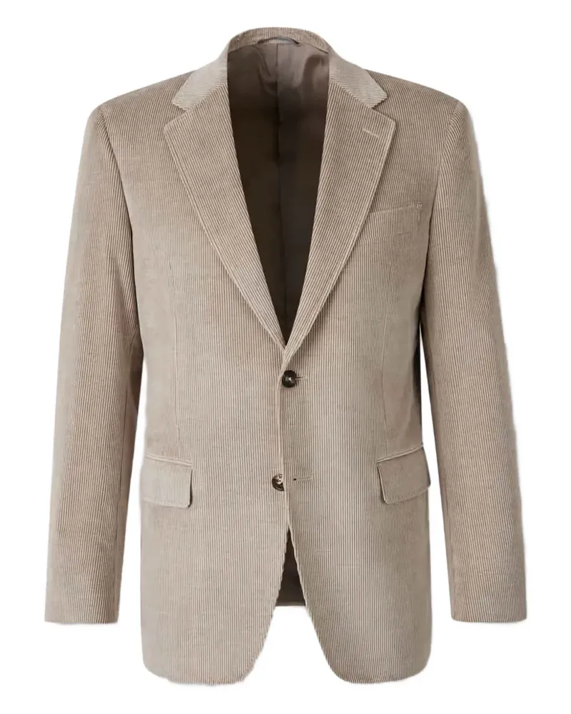 Canali Blazer aus Cord mit zwei Knöpfen - Nude Nude
