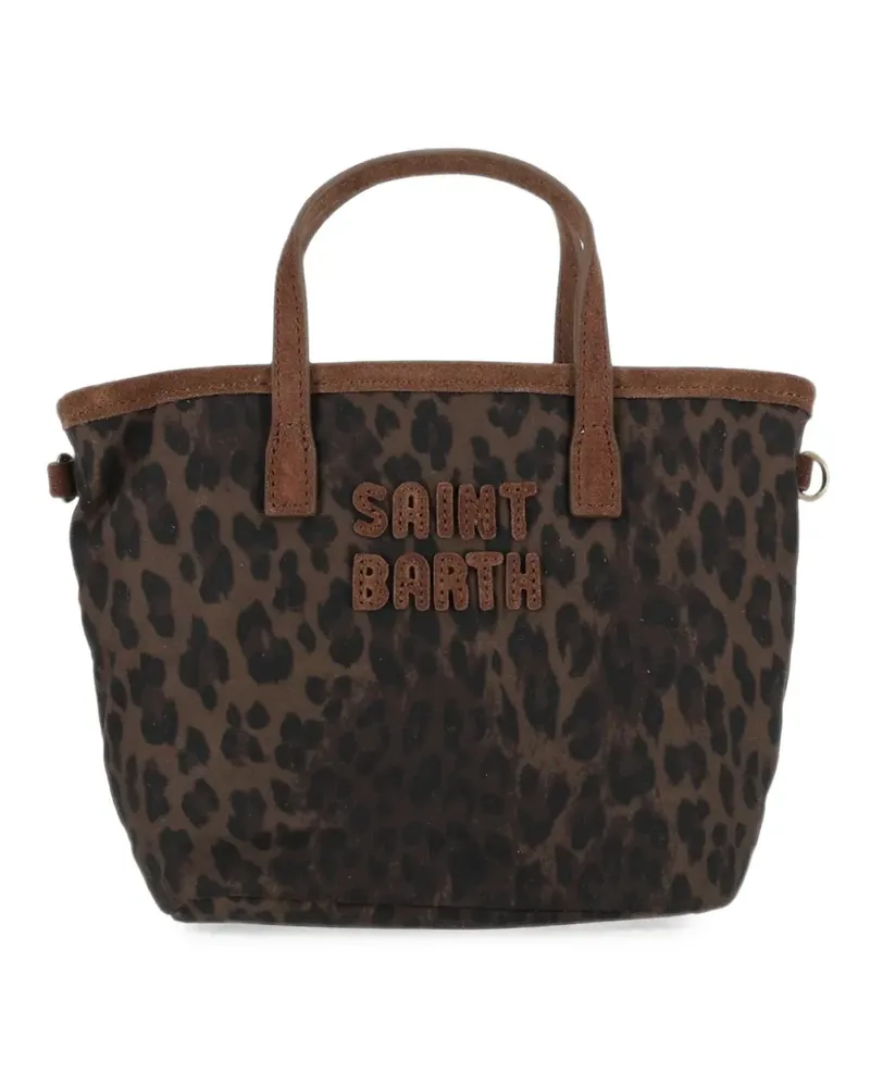MC2 Saint Barth Toe Bag mit Leoparden-Print - Braun Braun