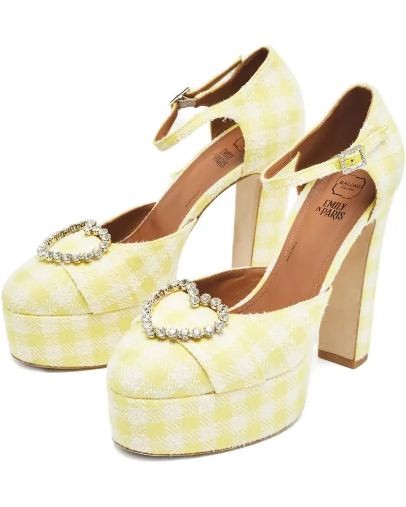 Malone Souliers Pre-owned Pumps mit Karo-Print - Gelb Gelb