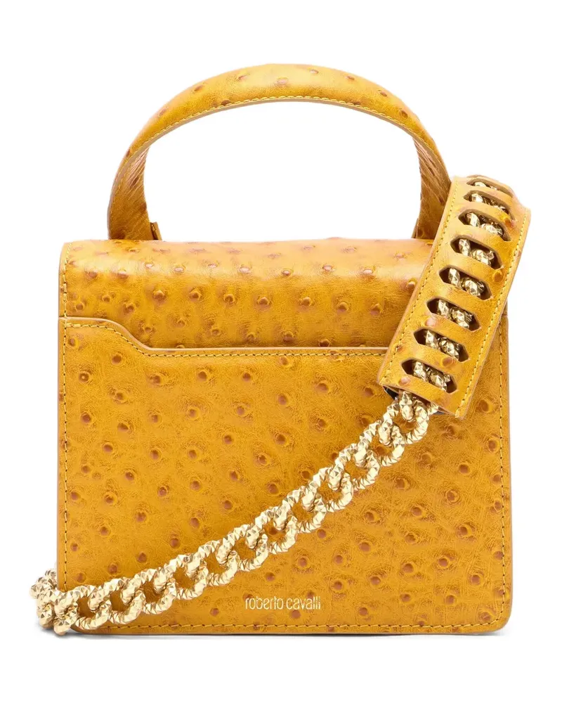 Roberto Cavalli Roar Tote Bag mit Tigerapplikation - Gelb Gelb