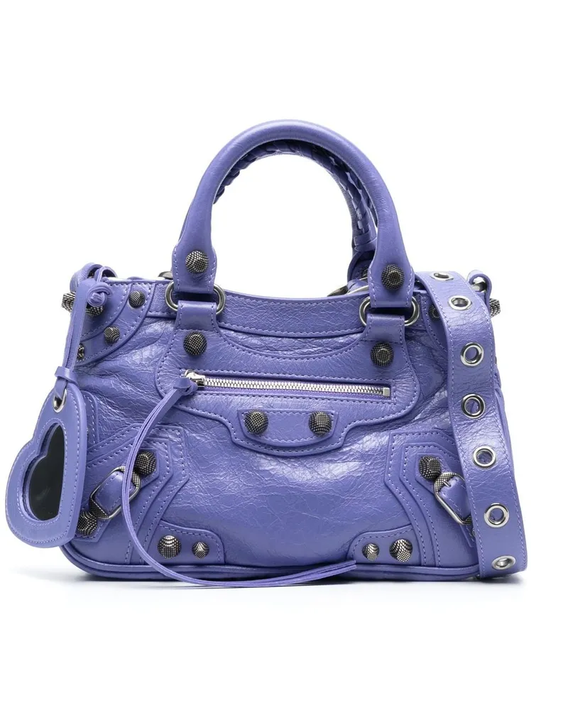 Balenciaga Kleine Neo Cagole Handtasche - Violett Violett