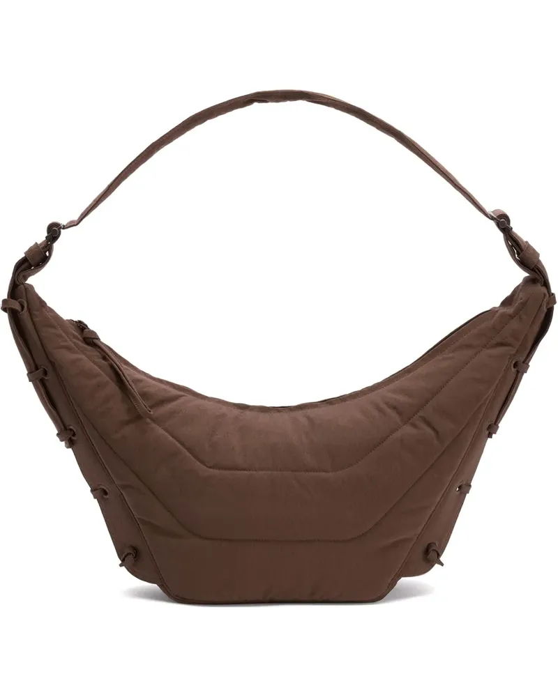 Christophe Lemaire Soft Game Schultertasche - Braun Braun