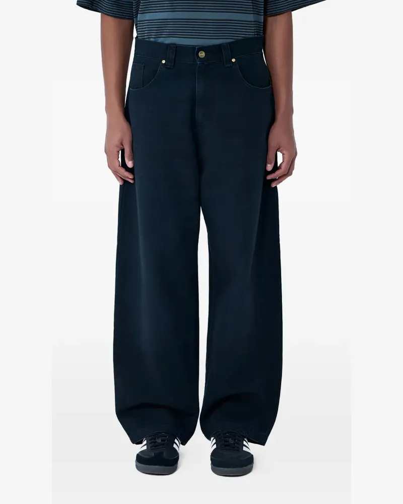 Carhartt WIP Weite Hose im Five-Pocket-Design - Schwarz Schwarz