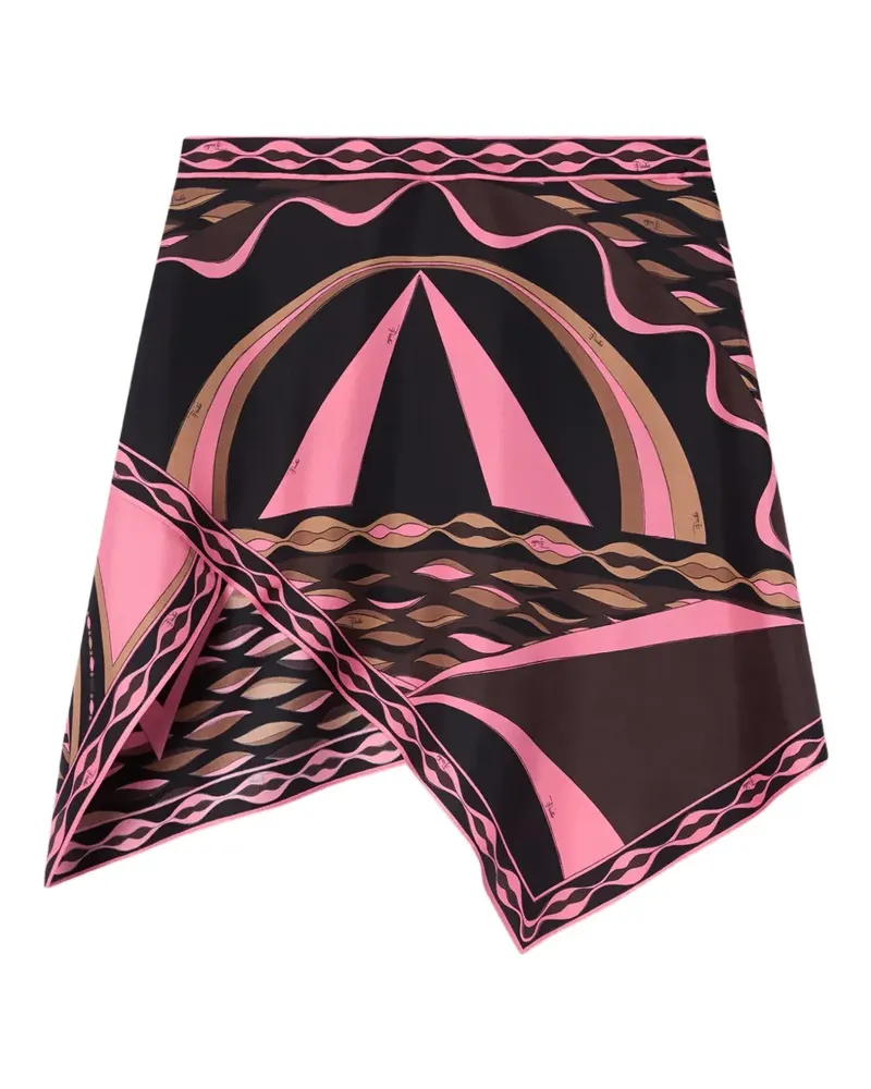 Emilio Pucci Seidenrock mit Dune-Print - Braun Braun
