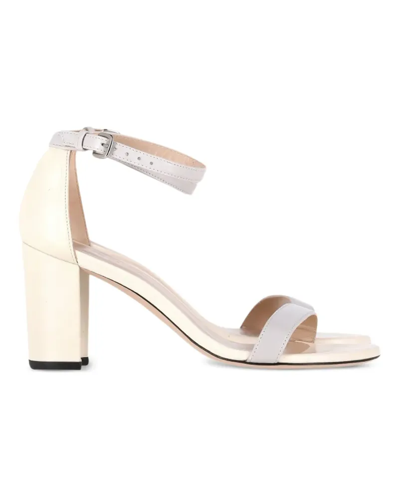 Stuart Weitzman Sandalen mit Blockabsatz - Nude Nude