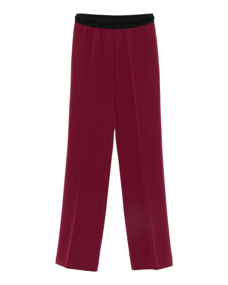 Ermanno Scervino Hose mit Logo-Bund - Rot Rot