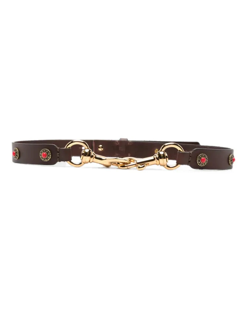 Etro Gürtel mit Nieten - Braun Braun