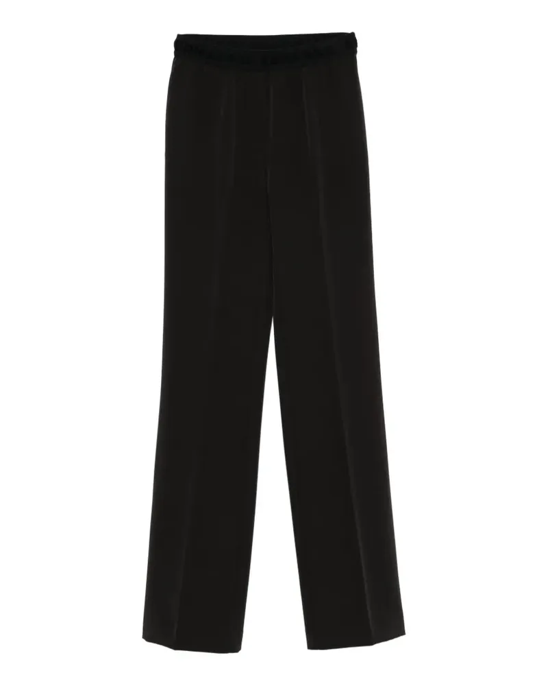 Ermanno Scervino Straight-Leg-Hose mit Logo - Schwarz Schwarz