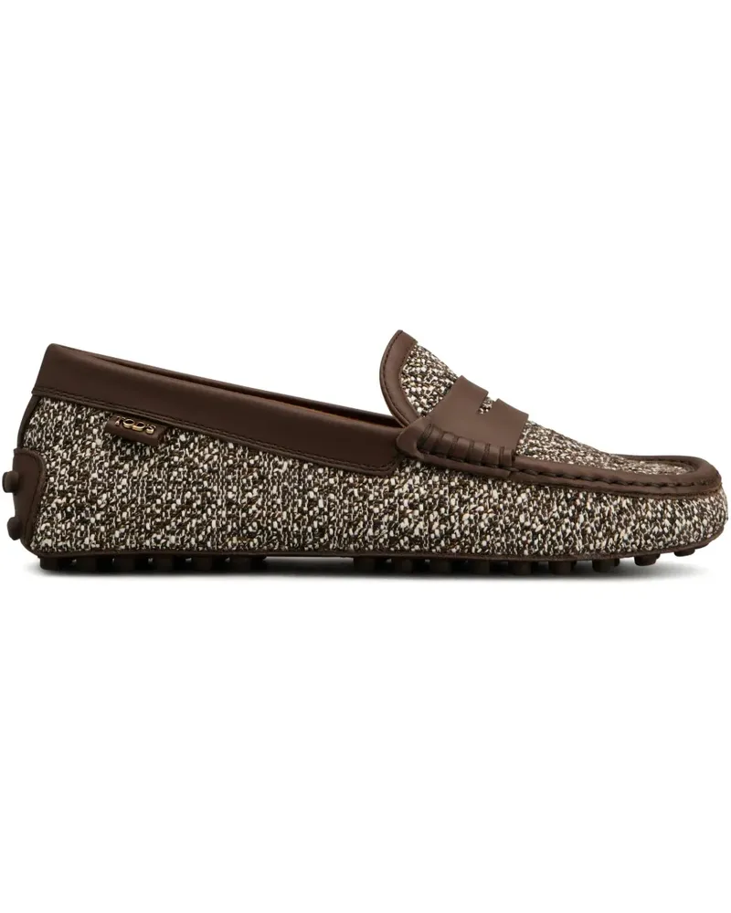 TOD'S Loafer aus Tweed - Braun Braun