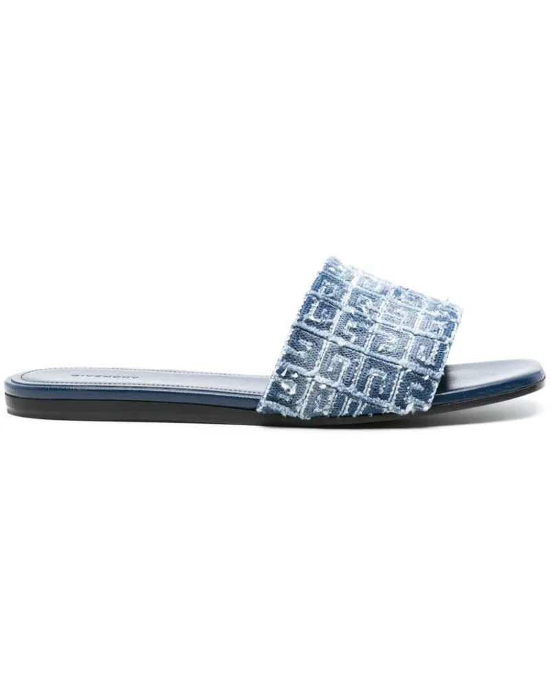 Givenchy Pantoletten im Distressed-Look - Blau Blau