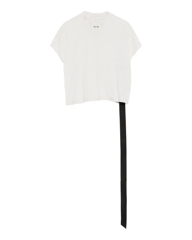 DRKSHDW by Rick Owens Geripptes T-Shirt mit Riemen - Weiß Weiß