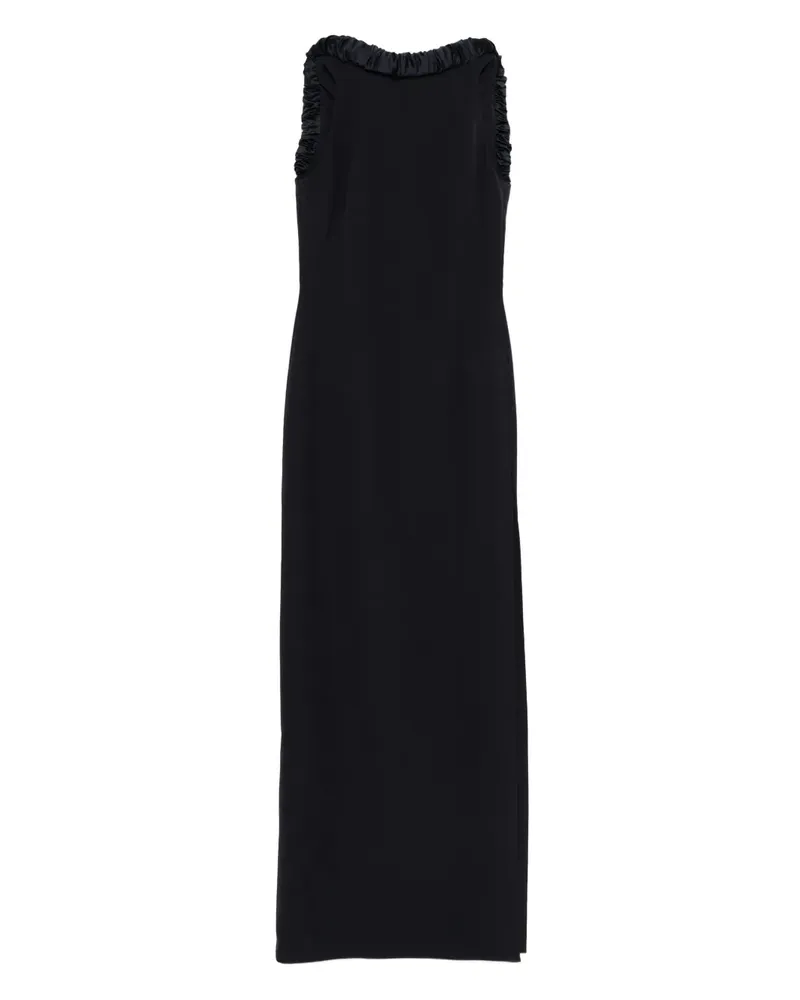 Safiyaa Ärmelloses Kleid mit Rüsche - Blau Blau