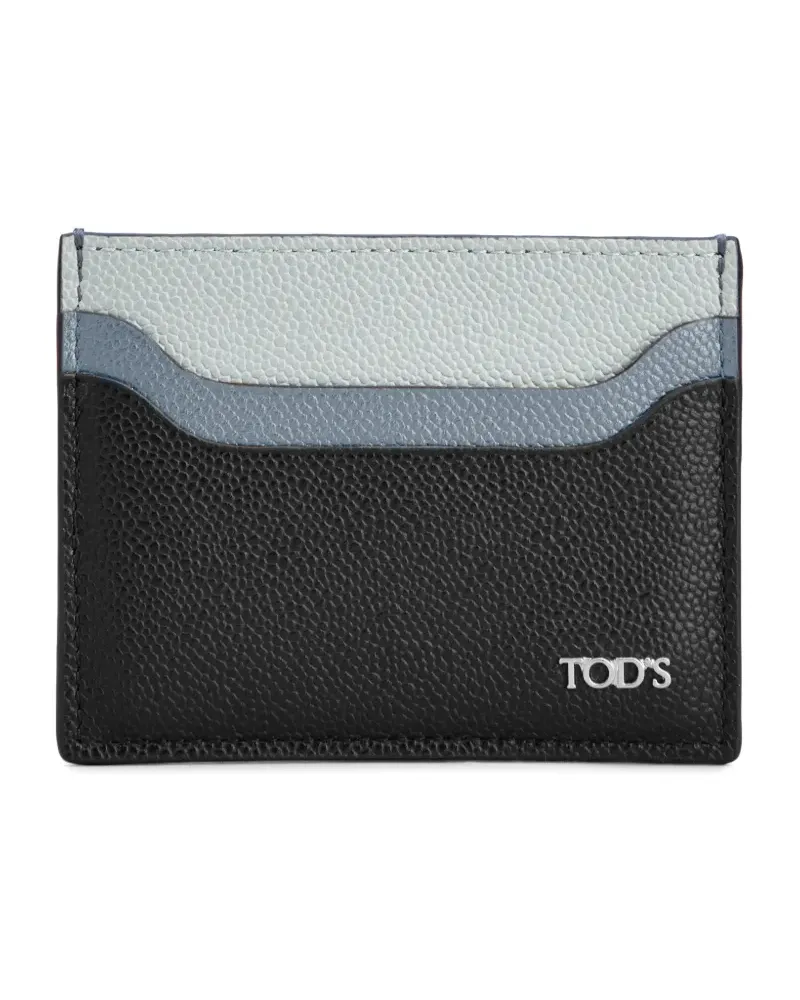 TOD'S Kartenetui aus Leder - Schwarz Schwarz
