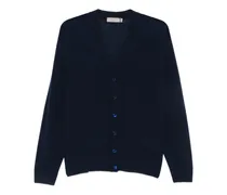 Cardigan mit V-Ausschnitt - Blau