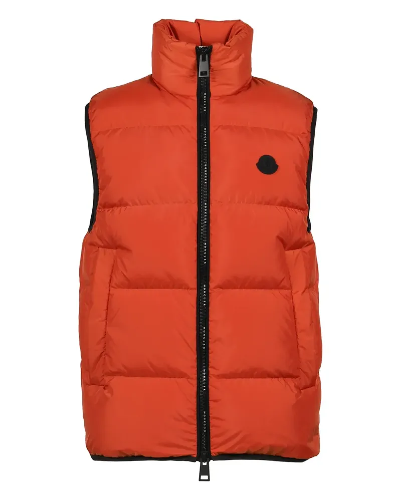 Moncler zip padded gilet - Orange Orange