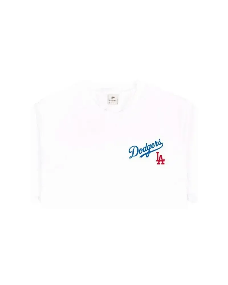 SPORTY & RICH T-Shirt mit Logo-Print - Weiß Weiß