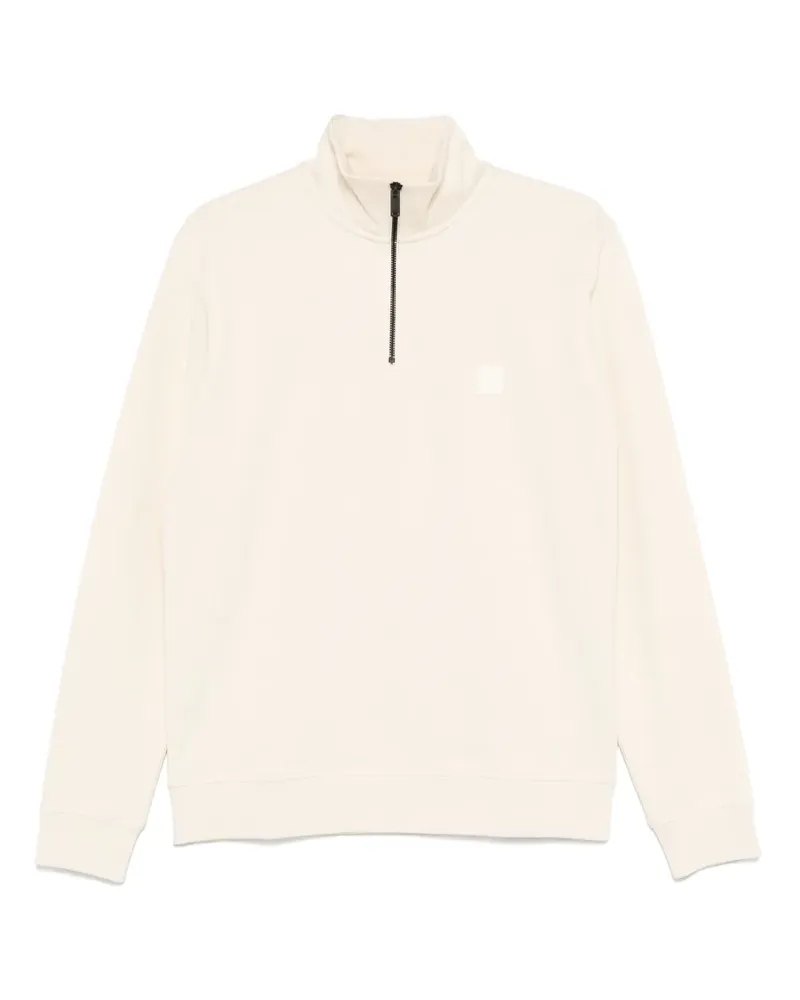 HUGO BOSS Sweatshirt mit Stehkragen - Nude Nude