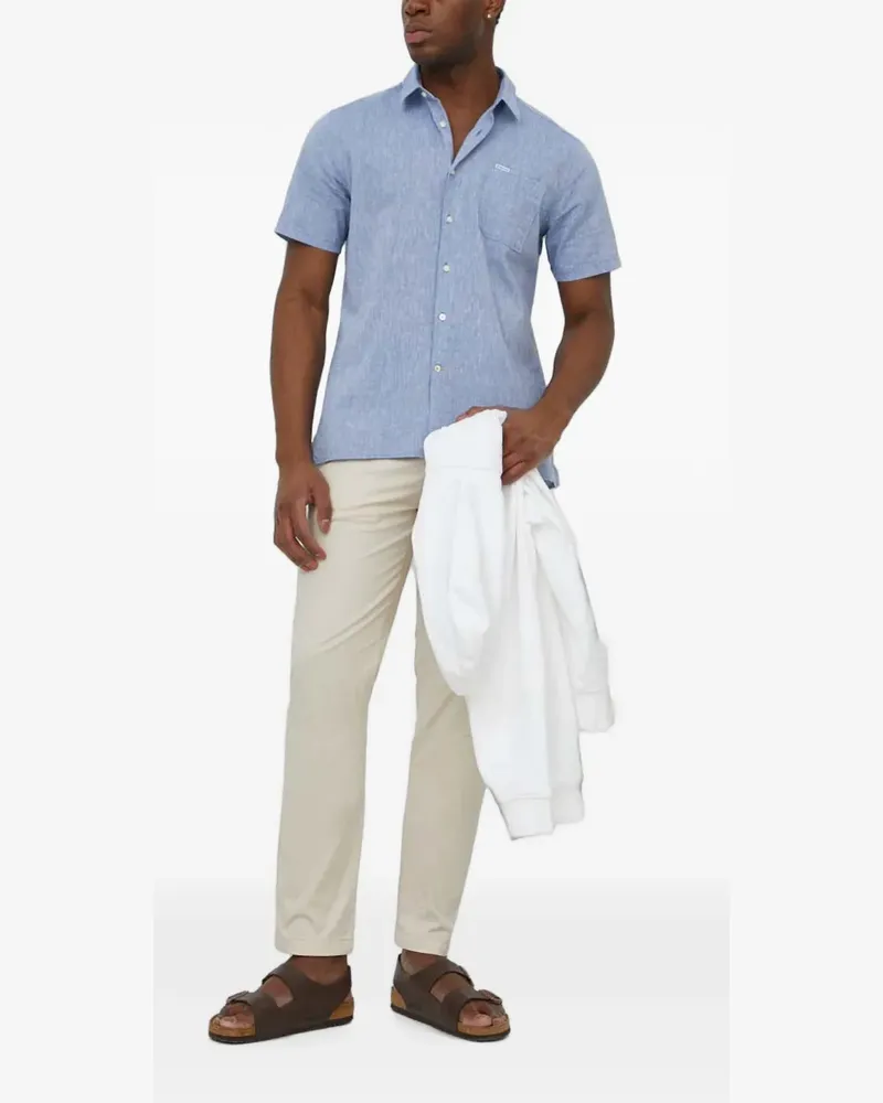 Barbour Nelson short-sleeve shirt - Blau Blau