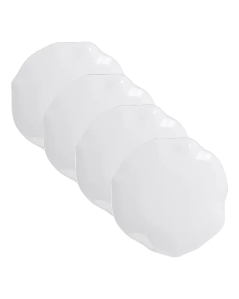 Villeroy & Boch wavy-edge plate set (set of four) - Weiß Weiß