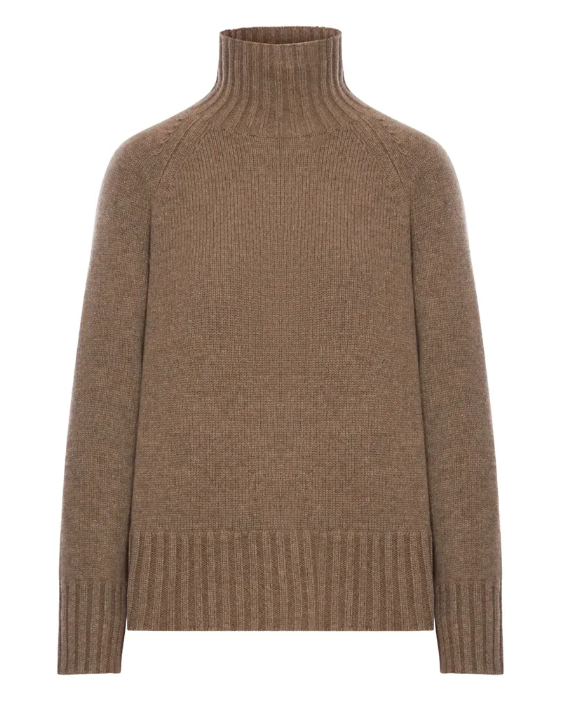 Max Mara Max Mara Gerippter Rollkragenpullover - Braun Braun