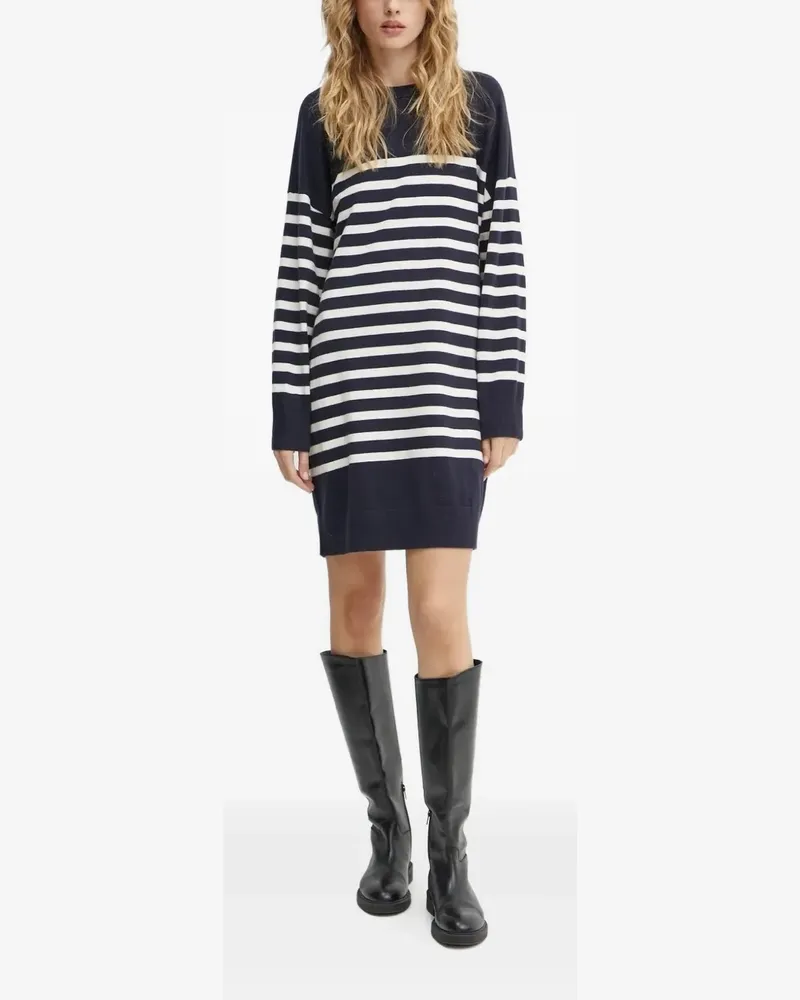 Marc O'Polo Gestreiftes Pulloverkleid - Blau Blau