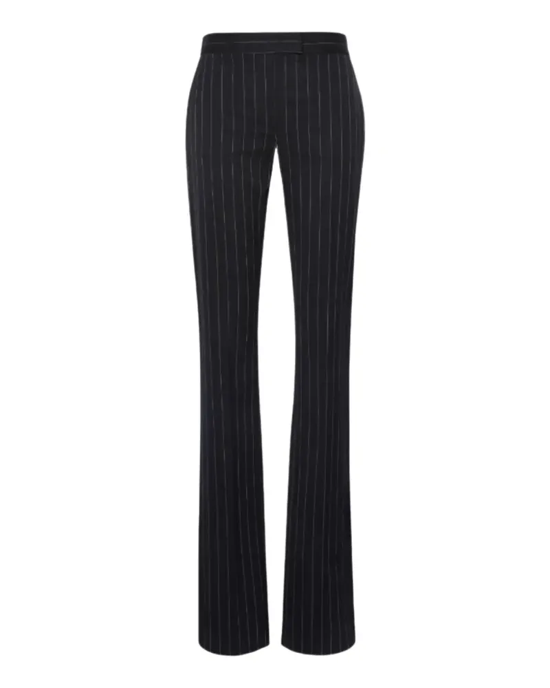 SPORTMAX Schlaghose mit Nadelstreifen - Schwarz Schwarz
