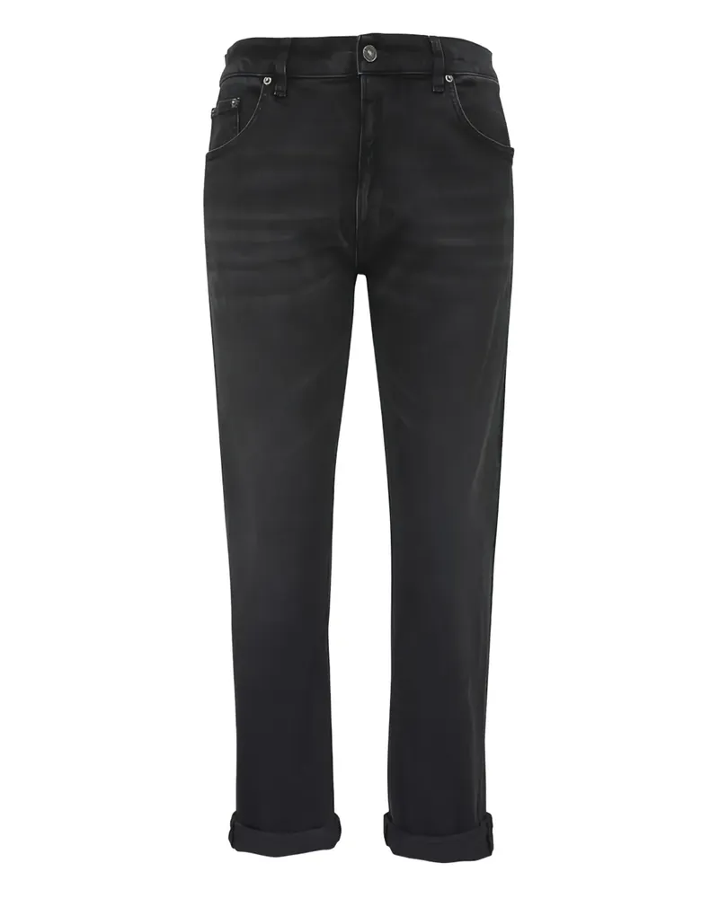 Dondup Icon Jeans mit Umschlag - Schwarz Schwarz