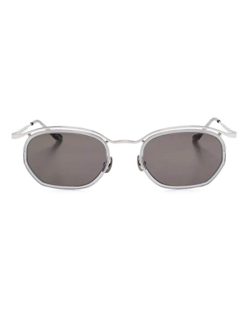 MATSUDA Sonnenbrille mit ovalem Gestell - Grau Grau