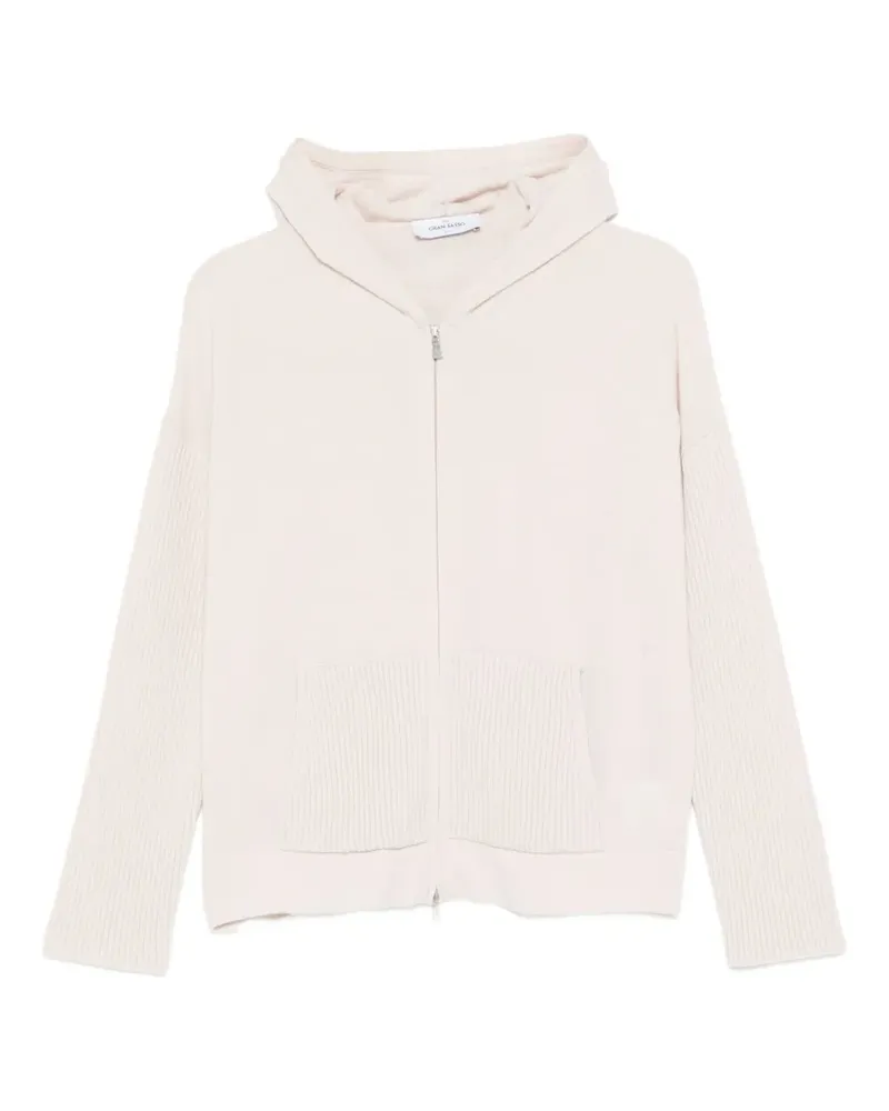 Gran Sasso Kapuzenpullover mit Reißverschluss - Nude Nude