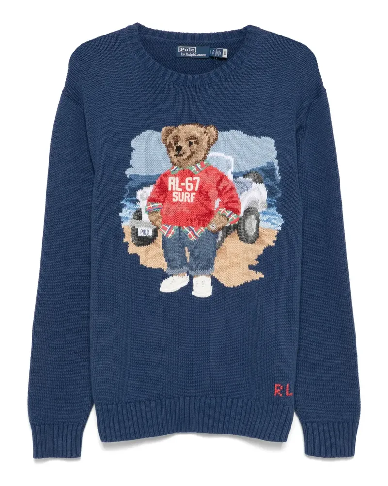 Ralph Lauren Pullover mit Polo Bear - Blau Blau