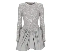 Minikleid mit Pailletten - Grau